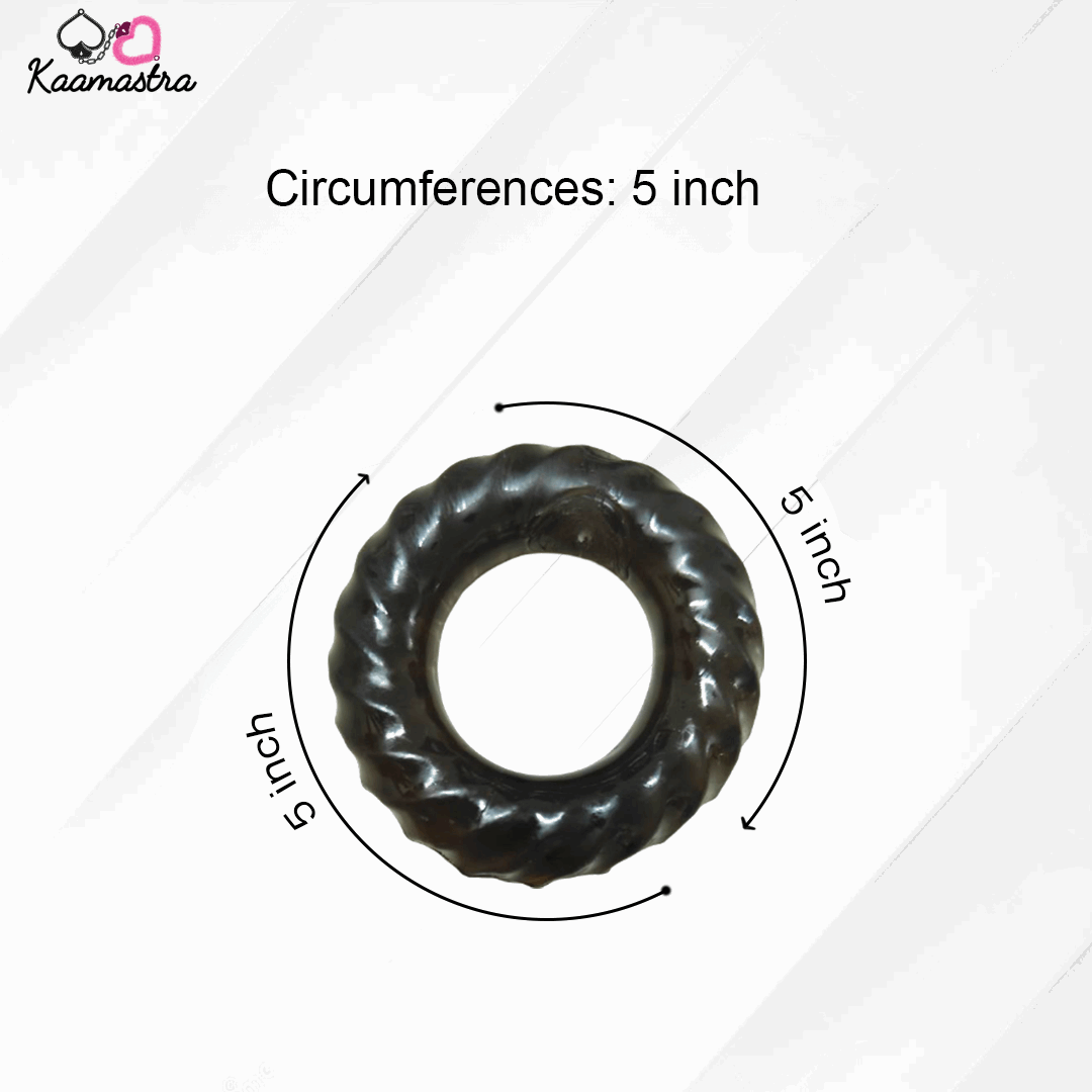 Penis ring size - 5-inch circumference measurement diagram