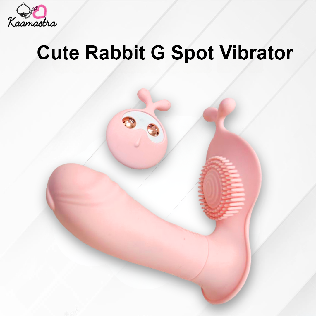 Kaamastra's Cute Rabbit Vibrator - G-spot and clitoral stimulator in skin color