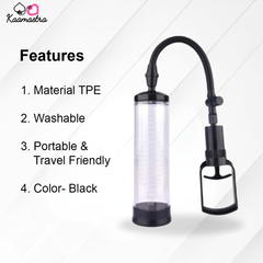 Manual penis pump