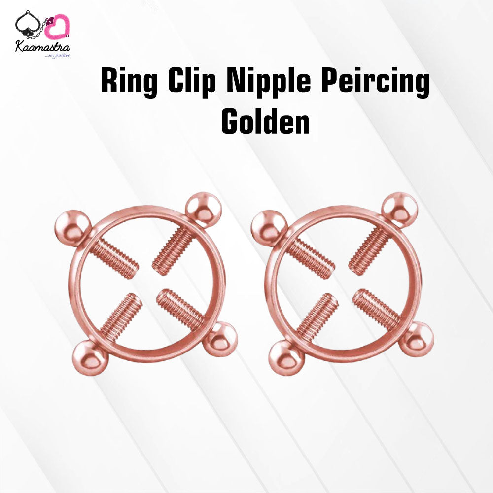 Ring Clip Nipple Peircing Golden