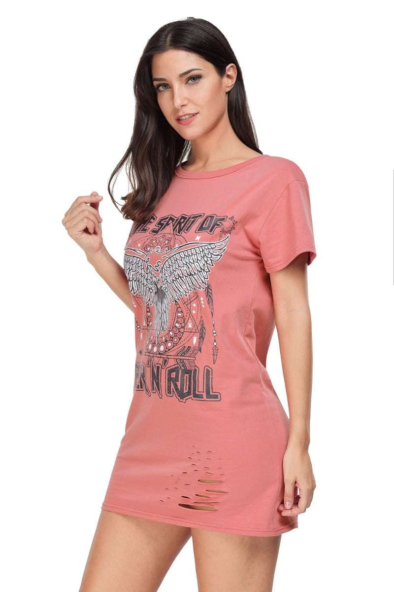 Kaamastra 'Rock N Roll'  Full Size T Shirt for Women