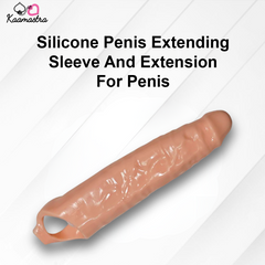 Kaamastra Penis Extension Sleeve – Silicone Enhancer for Extra Length & Girth