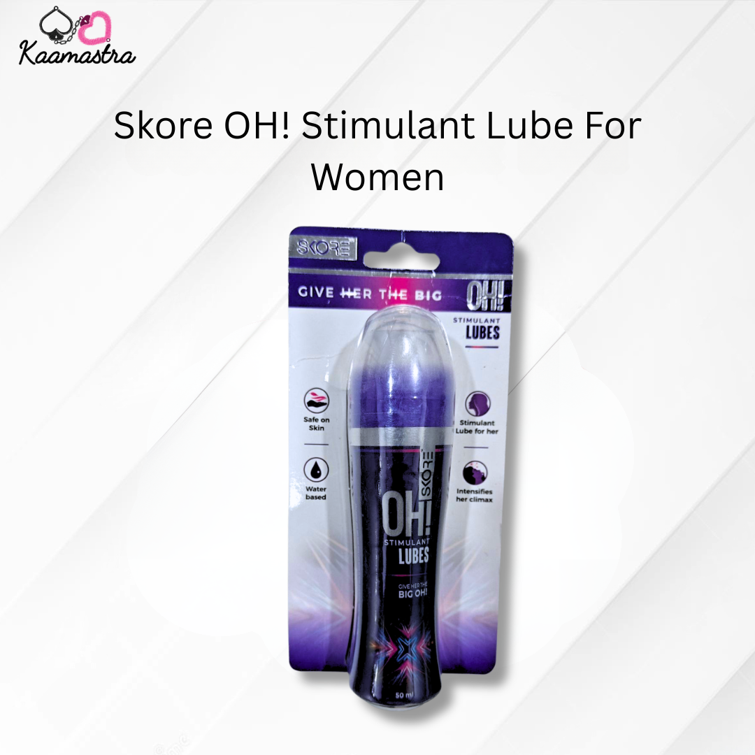 Skore OH! Stimulant Lube packaging for women on a white background