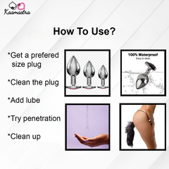 Steel butt plug