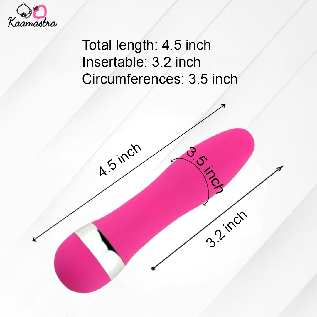Mini wand measurements - 4.5 inches total length, 3.2 inches insertable