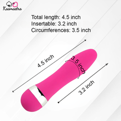 Mini wand measurements - 4.5 inches total length, 3.2 inches insertable