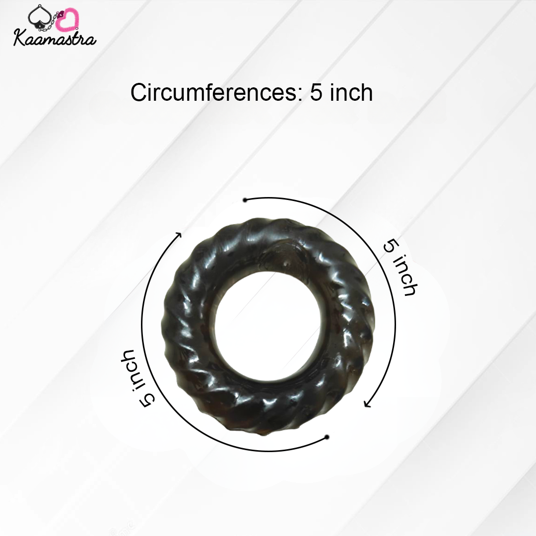 Penis ring size - 5-inch circumference measurement diagram