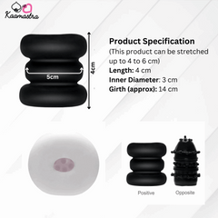 Product specs: 4cm length, 3-6cm diameter stretchable sleeve with 14cm girth