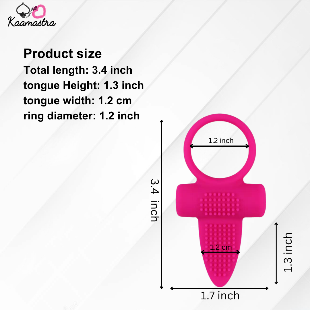 Tongue Ring Dimensions: 3.4" length, 1.2" diameter