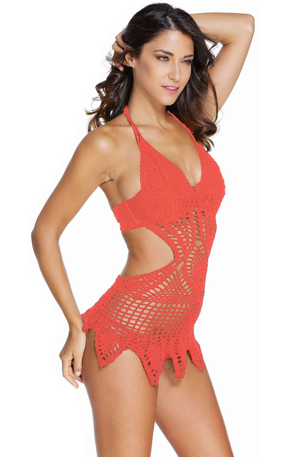 Kaamastra Orange Woolen Teddy Monokini