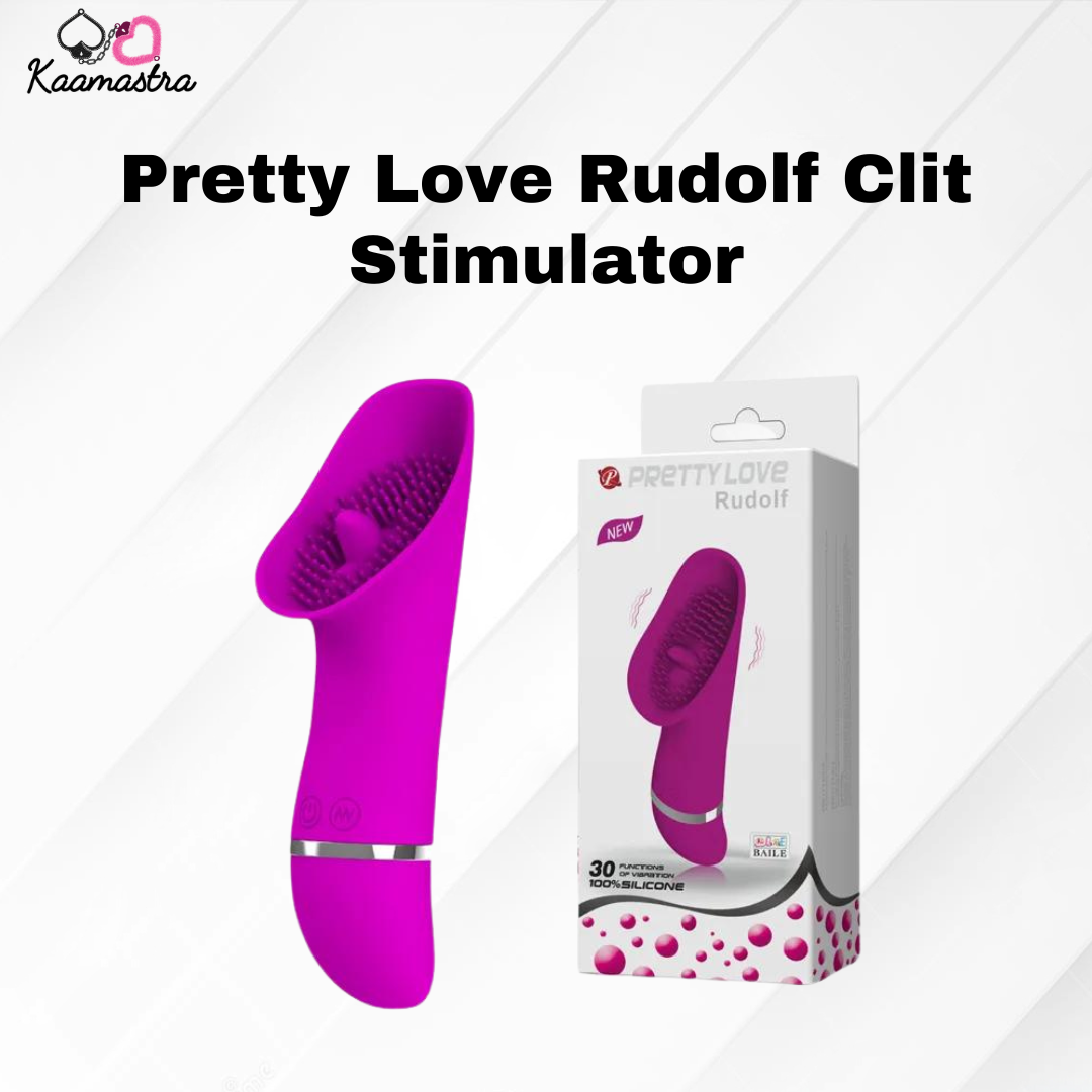Kaamastra Pretty Love Rudolf clit stimulator with 30 vibration modes – pink pleasure toy