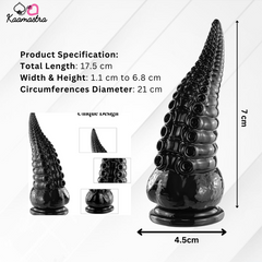 size Sex Octopus suction dildo on Kaamastra