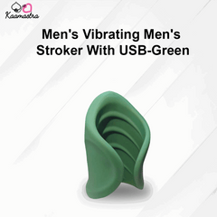 Green men's stroker with USB on a white background, branded as Kaamastra.