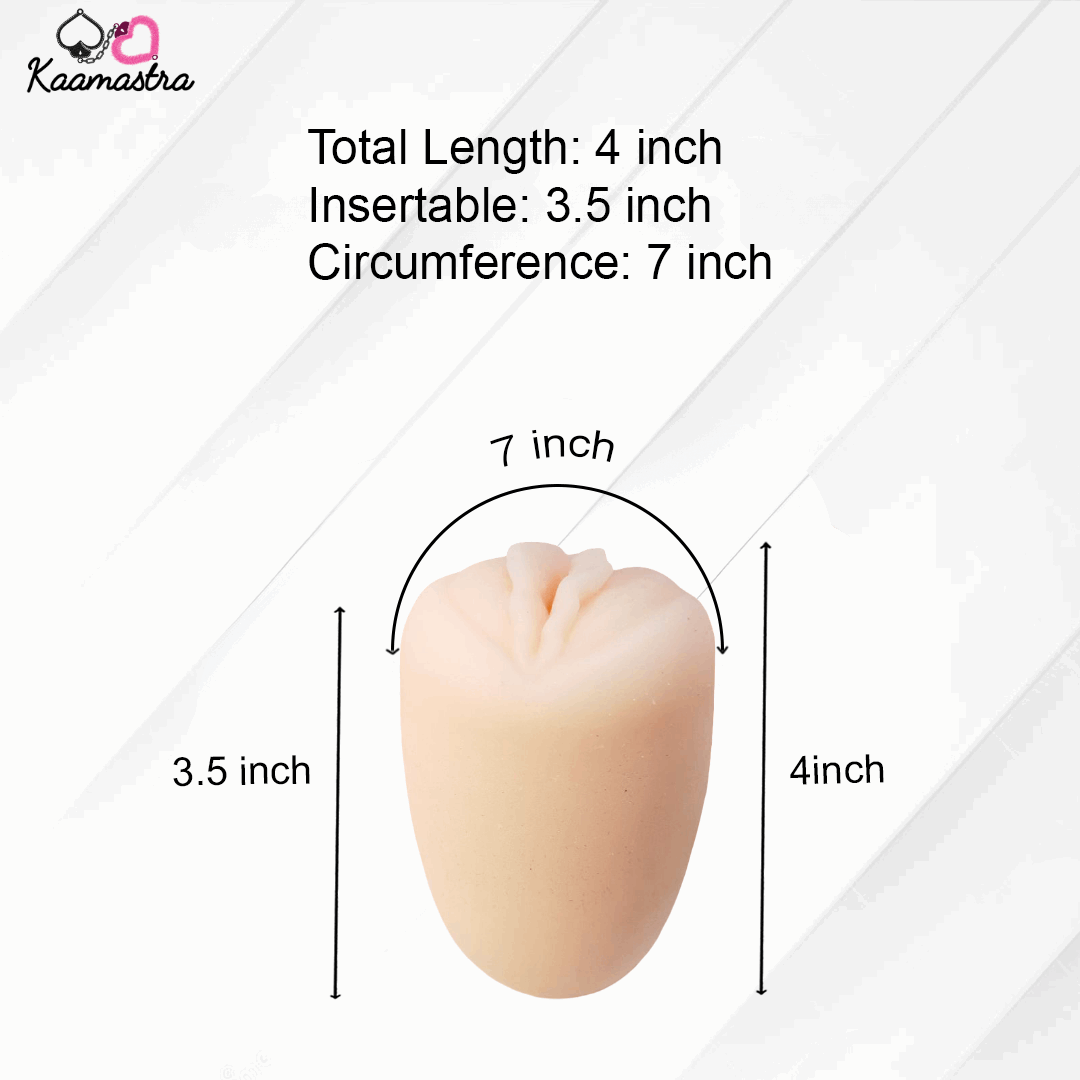 Measurement chart of a product with dimensions labeled, featuring the brand 'Kaamastra'.