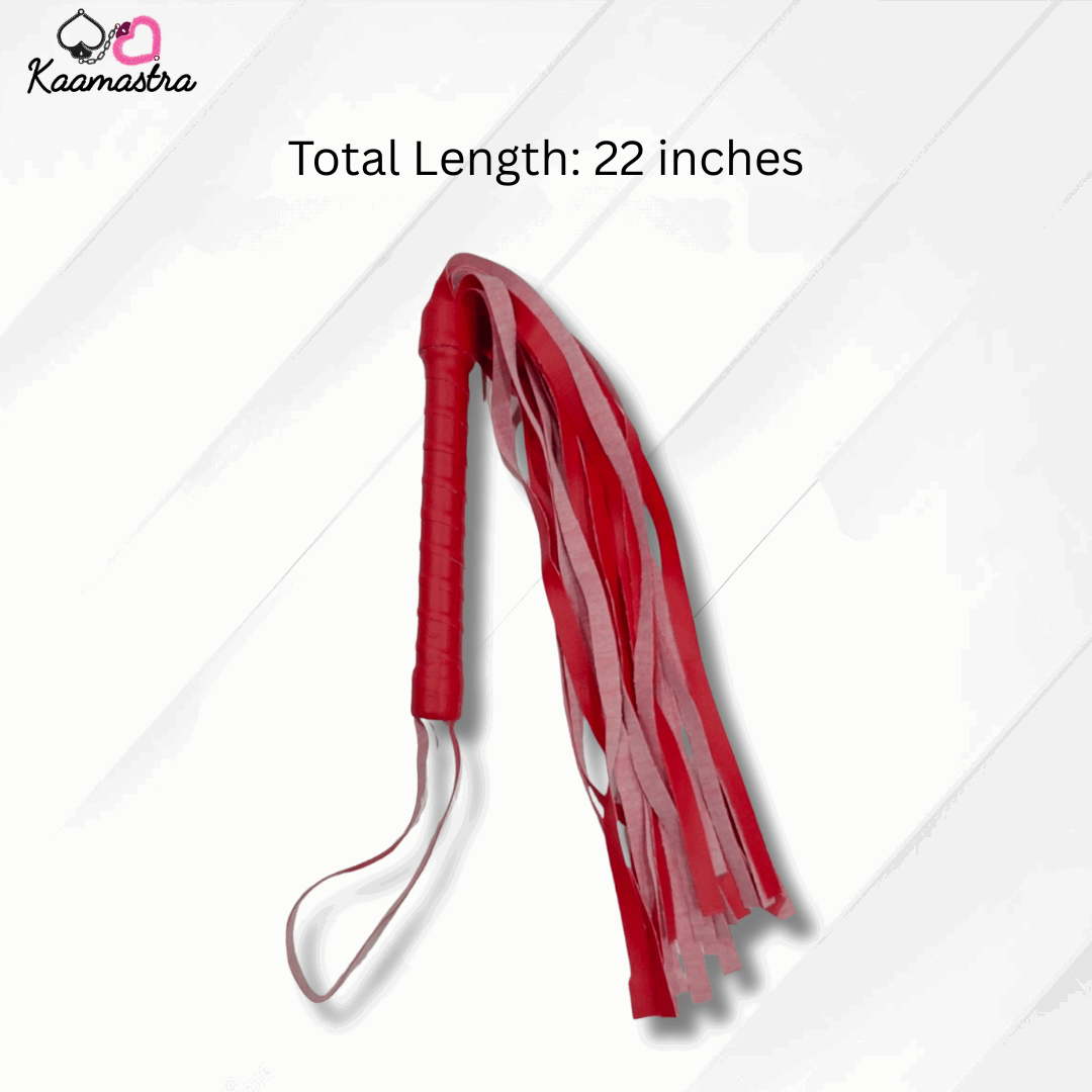 Length dimension graphic for the Kaamastra red flogger, showing 22-inch total length