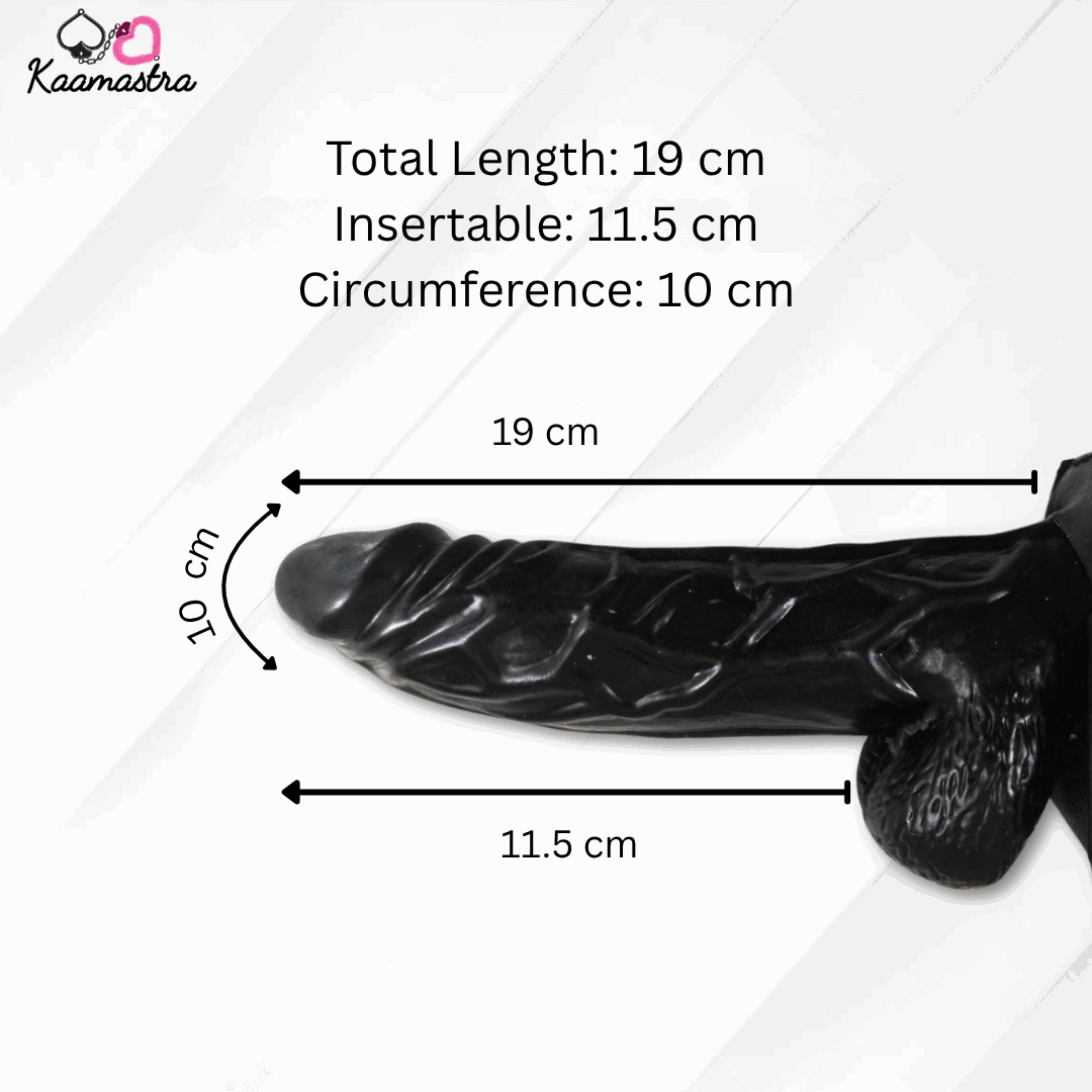 Measurement chart for a product with dimensions labeled on a white background