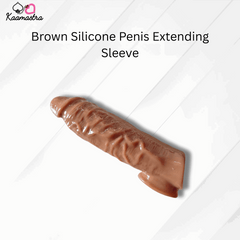 Kaamastra Brown Silicone Penis Extending Sleeve