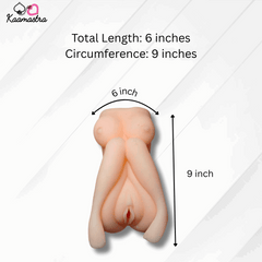 Measurement chart of a product with dimensions labeled on a white background