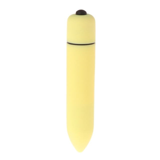 Yellow single speed bullet vibrator on Kaamastra