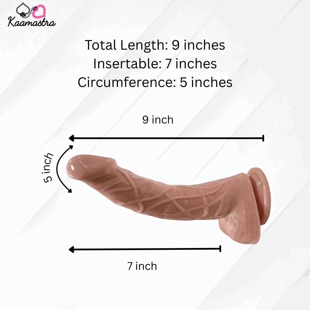 Measurement chart of a product with dimensions labeled on a white background
