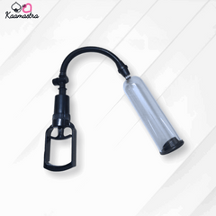 Black and clear hand pump on a white background with 'Kaamastra' branding.