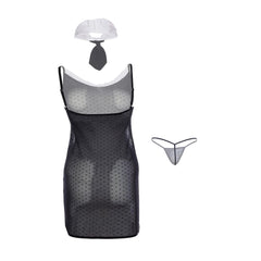 Kaamastra Black Mesh Sexy Student Roleplay Costume