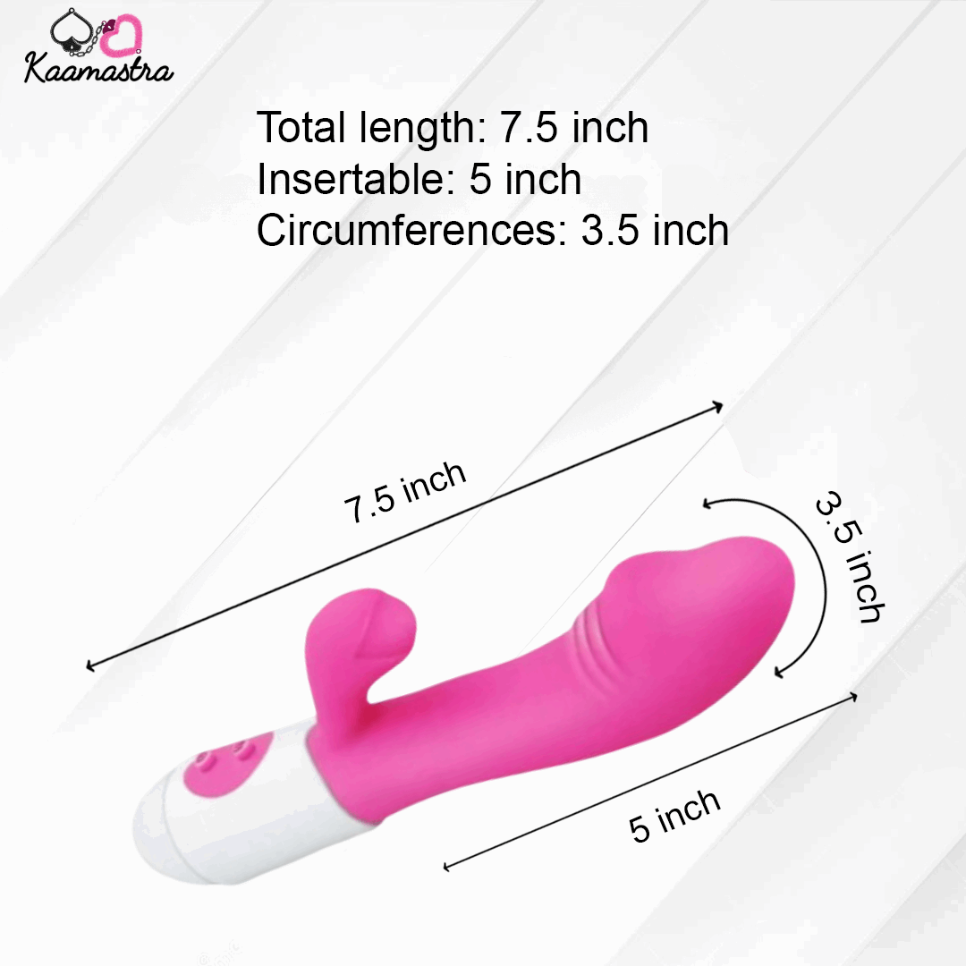 Buy Rabbit Vibrator - G-Spot And Clitoral 7-Speed | Kaamastra Buy Rabbit Vibrator - G-Spot And Clitoral 7-Speed | Kaamastra