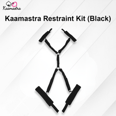 Black restraint kit with 'Kaamastra' branding on a white background