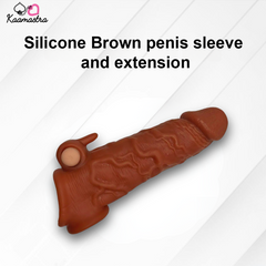 Kaamastra Silicone Brown Penis Sleeve and Extension