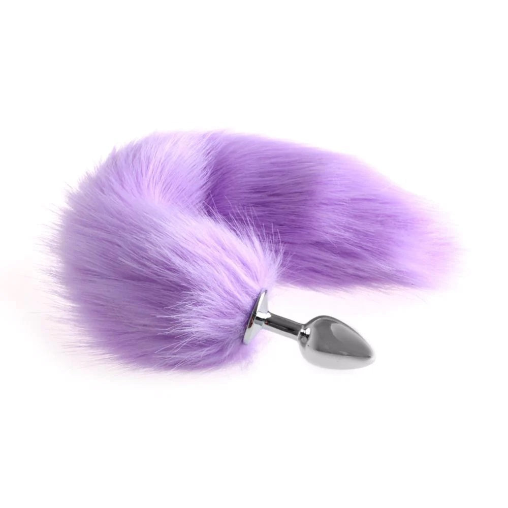 Buy Steel Butt Plug with Fur Tail Stainless Steel & Luxurious Buy Steel Butt Plug with Fur Tail Stainless Steel & Luxurious