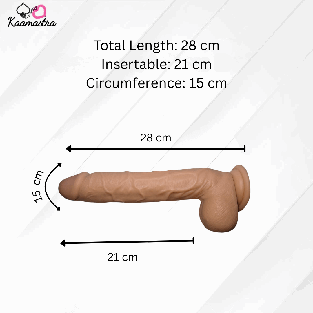Measurement chart for a product with dimensions labeled, featuring the brand 'Kaamastra'.