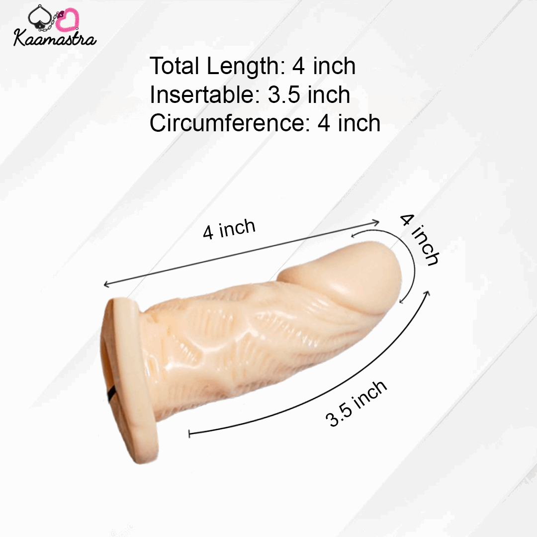 Measurement chart of a product with dimensions labeled, featuring the brand 'Kaamastra'.