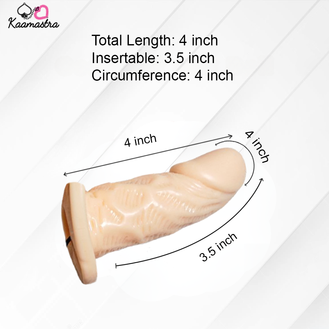 Measurement chart of a product with dimensions labeled, featuring the brand 'Kaamastra'.