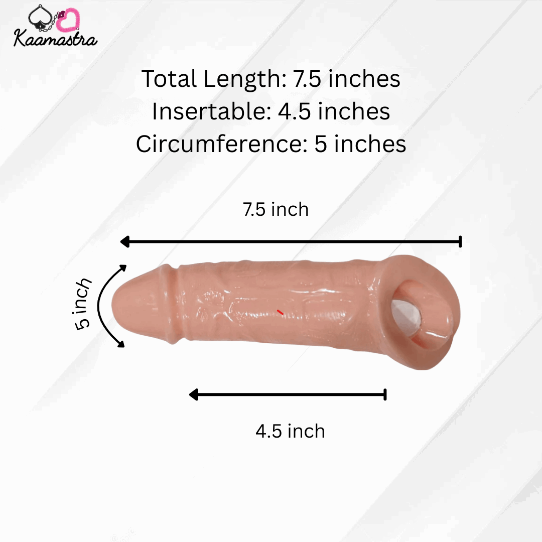 Measurement chart of a cylindrical object with dimensions labeled, featuring the brand 'Kaamastra'.