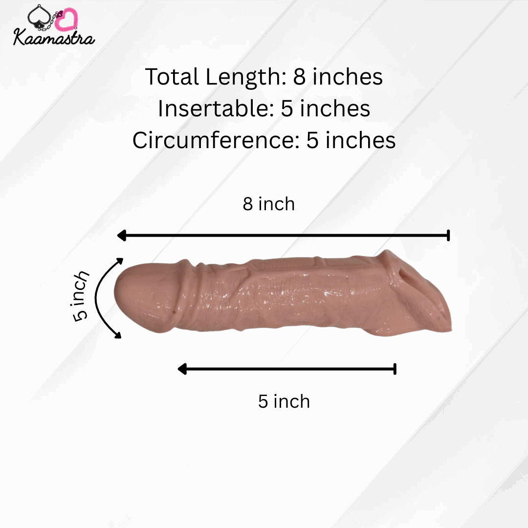Measurement chart for a product with dimensions labeled, featuring the brand 'Kaamastra'.