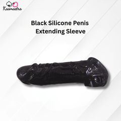 Kaamastra Black Silicone Penis Extending Sleeve