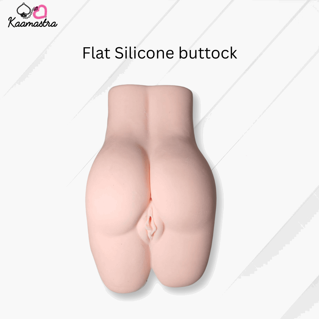 Silicone buttock mold on a white background with 'Kaamastra' branding.