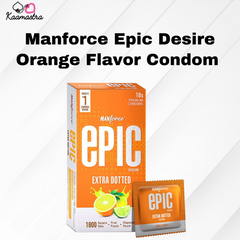Manforce Epic Desire Orange Flavor Condom Pack of 10