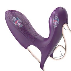 Kaamastra Purple Fish Scale Vibrating Finger Massager