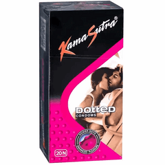 Kamasutra Pack of 20 Dotted Condoms for Extra Sensation