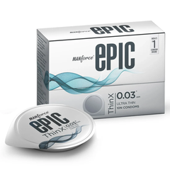 Epic Thinx Condoms by Manforce Lubricated Latex Condoms