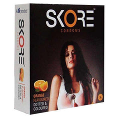Skore Condom Orange Pack Of 3 for  at itspleaZure