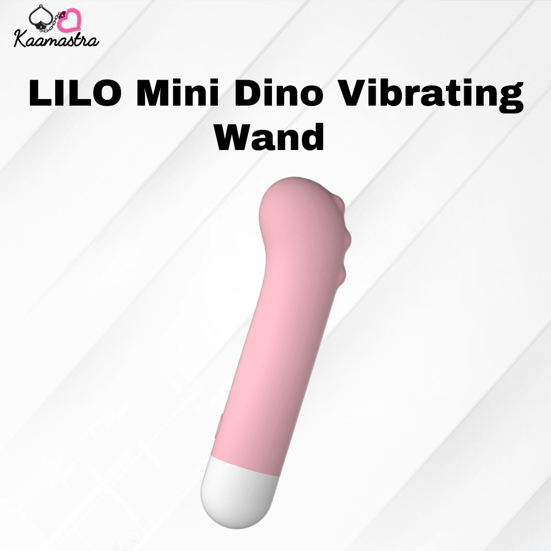 LILO mini Dino Vibrating wand on Kaamastra
