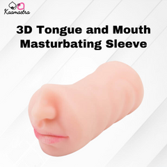 Kaamastra 3D Tongue and Mouth Masturbating Sleeve