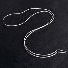 Kaamastras Long White Faux Chain