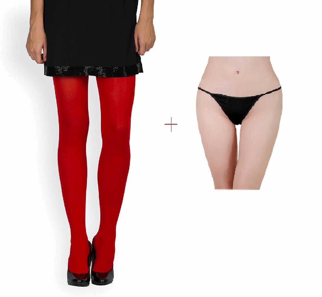 Kaamastras Red Tights & Free Thong