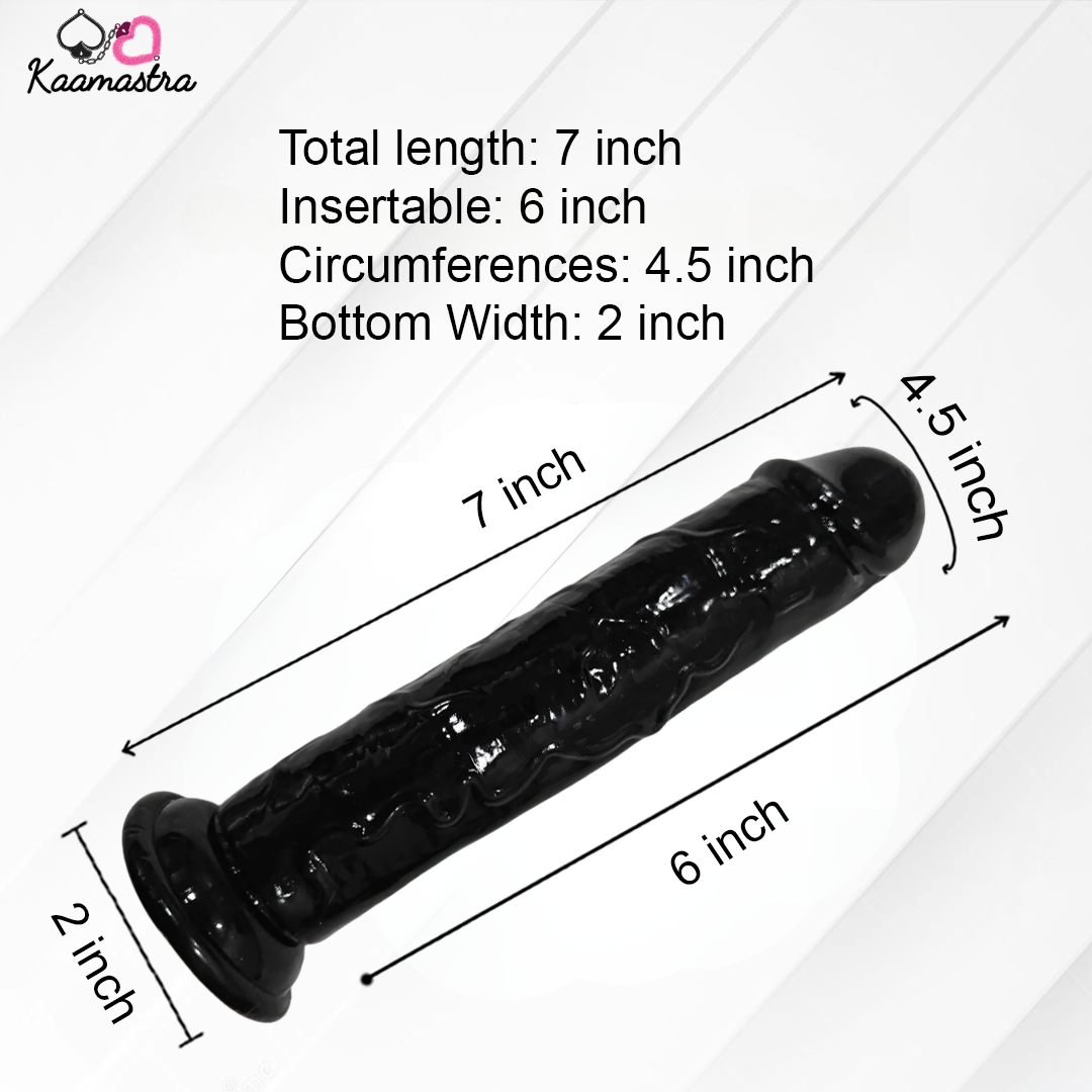 Kaamastra's Black Suction Dildo For Women