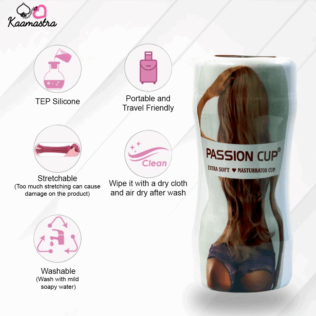 Passion Cup Extra Soft Masturbator for Men on Kaamastra
