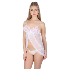 Kaamastra White sexy sleepwear babydoll for women