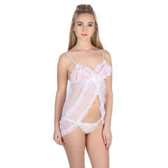 Kaamastra White sexy sleepwear babydoll for women